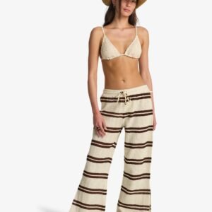 Striped Crochet Wide Leg Beach Pants