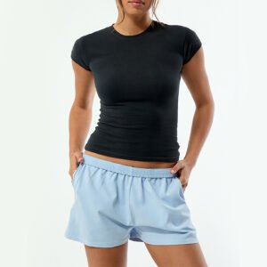Light Blue Boxer Soft Cotton Shorts