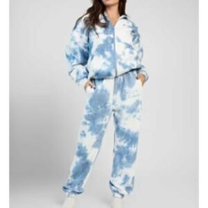 Tie-Dye Zip-Up Hoodie and Jogger Set